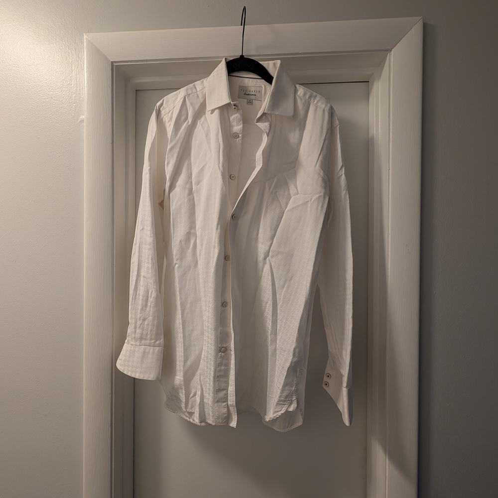 Ted Baker White Casual Button Down Shirt